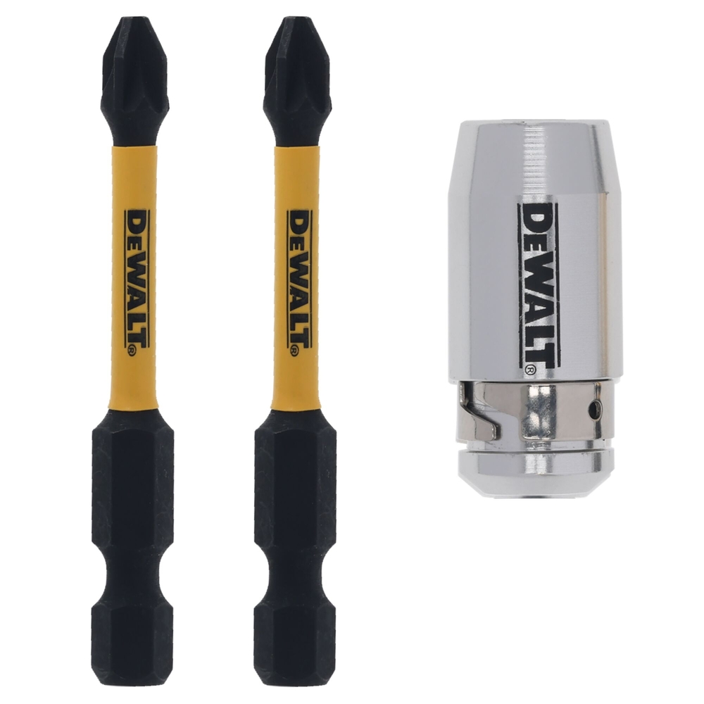 Bague avec 2 embouts Extreme impact-torsion PH2 57 mm  - DT70536T-QZ - DEWALT