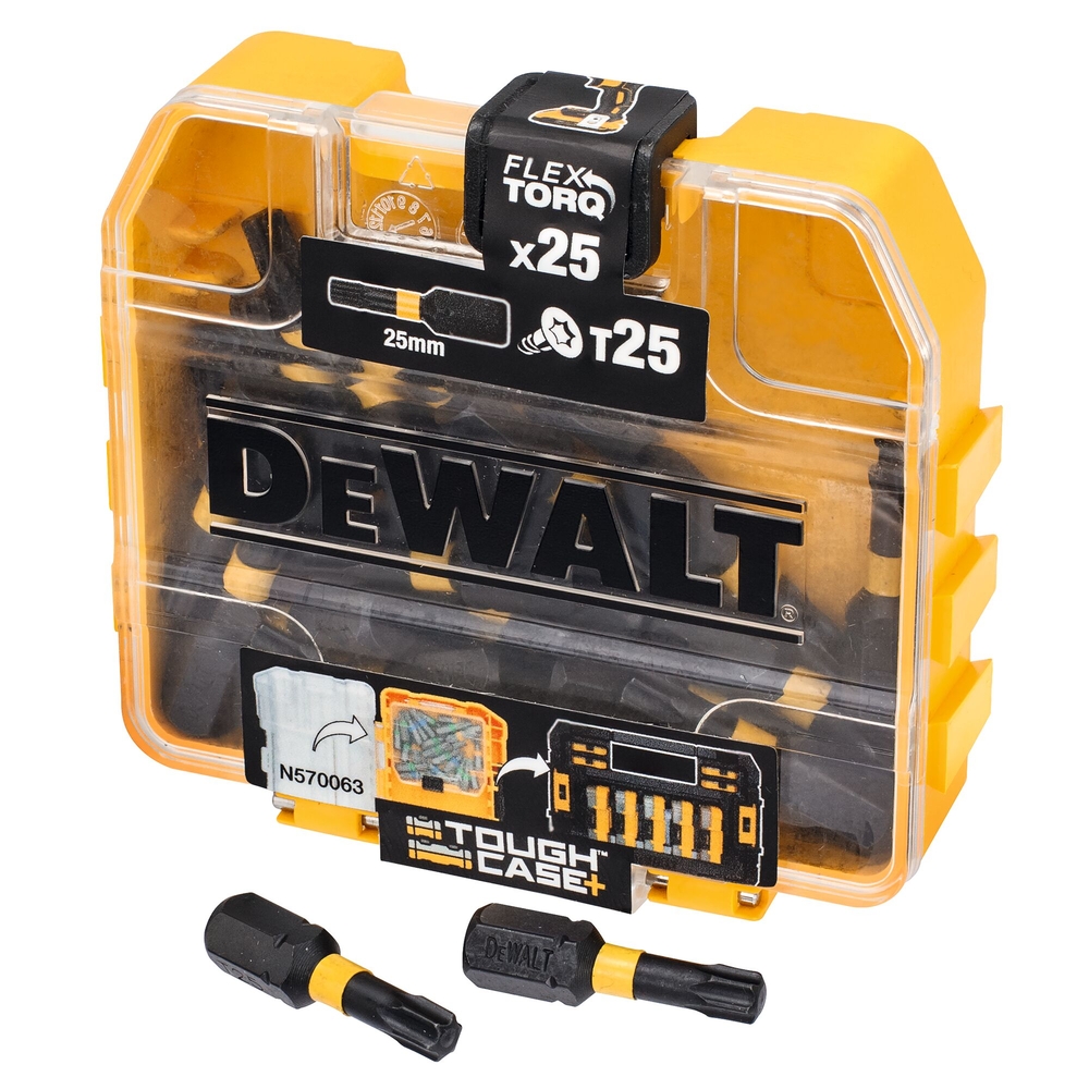 25 embouts de vissage impact-torsion T25 en boite Tic Tac - DT70558T-QZ - DEWALT
