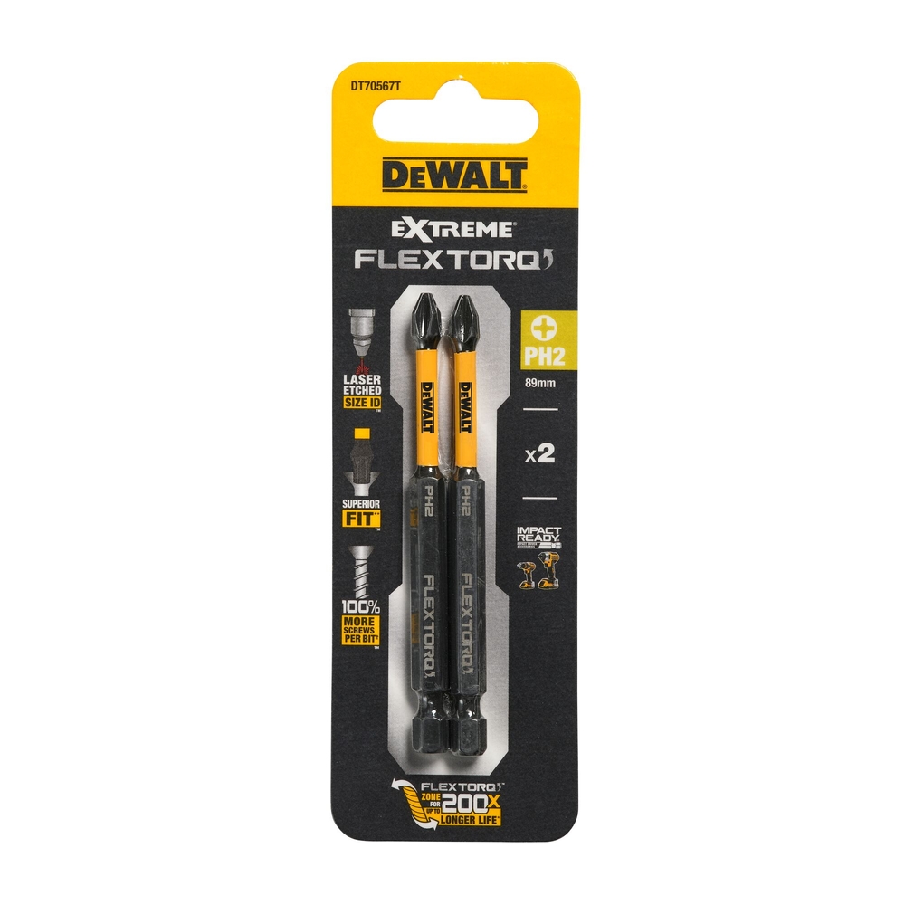 Embouts Flextorq 89 mm PH2 - DT70567T-QZ - DEWALT