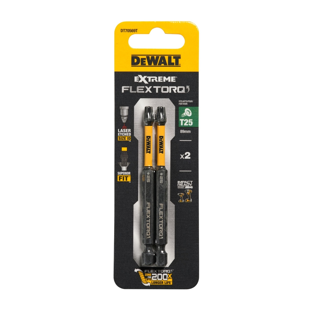 Embouts Flextorq 89 mm T25 - DT70569T-QZ - DEWALT