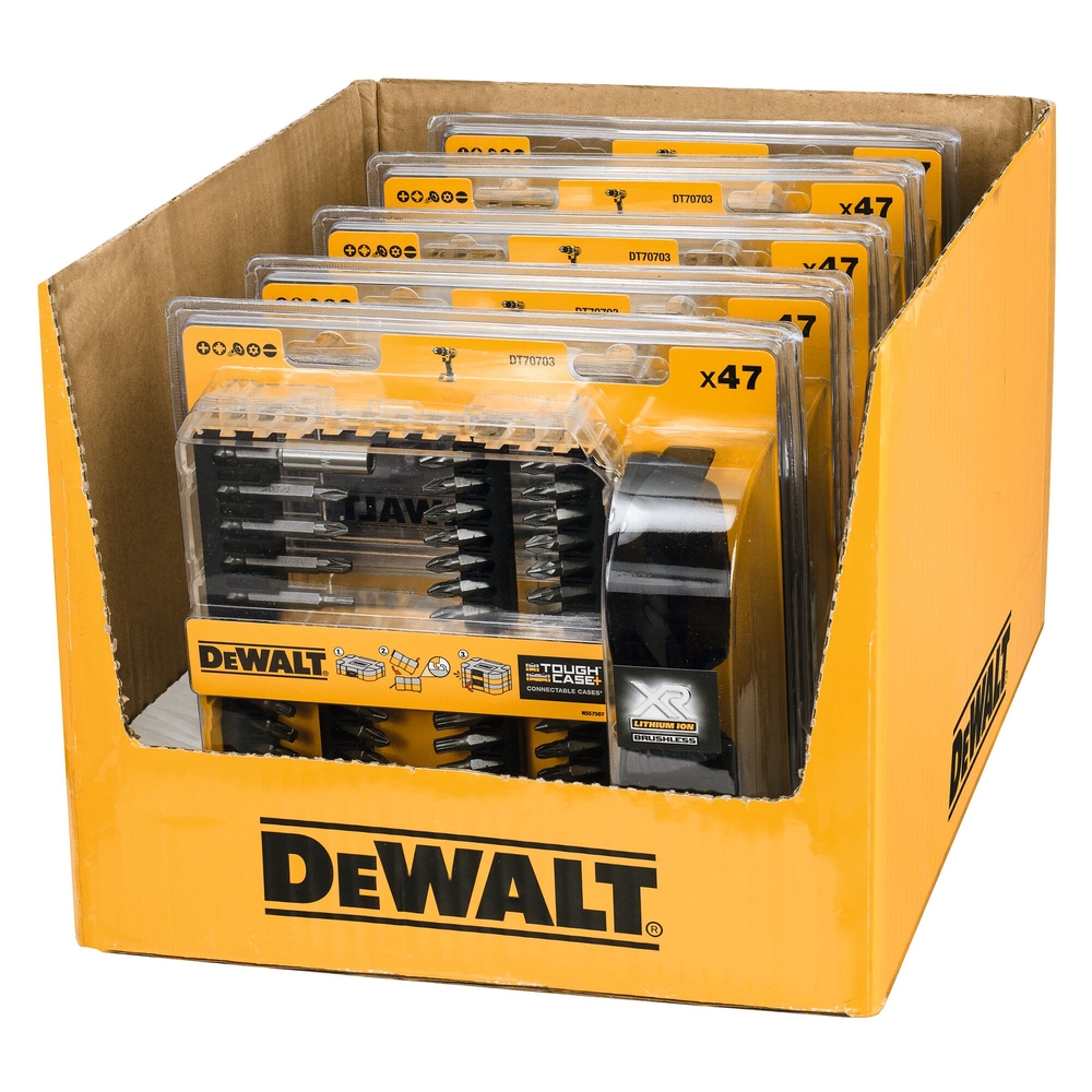 Petit coffret TOUGHCASE 47 pièces - DT70703-QZ - DEWALT