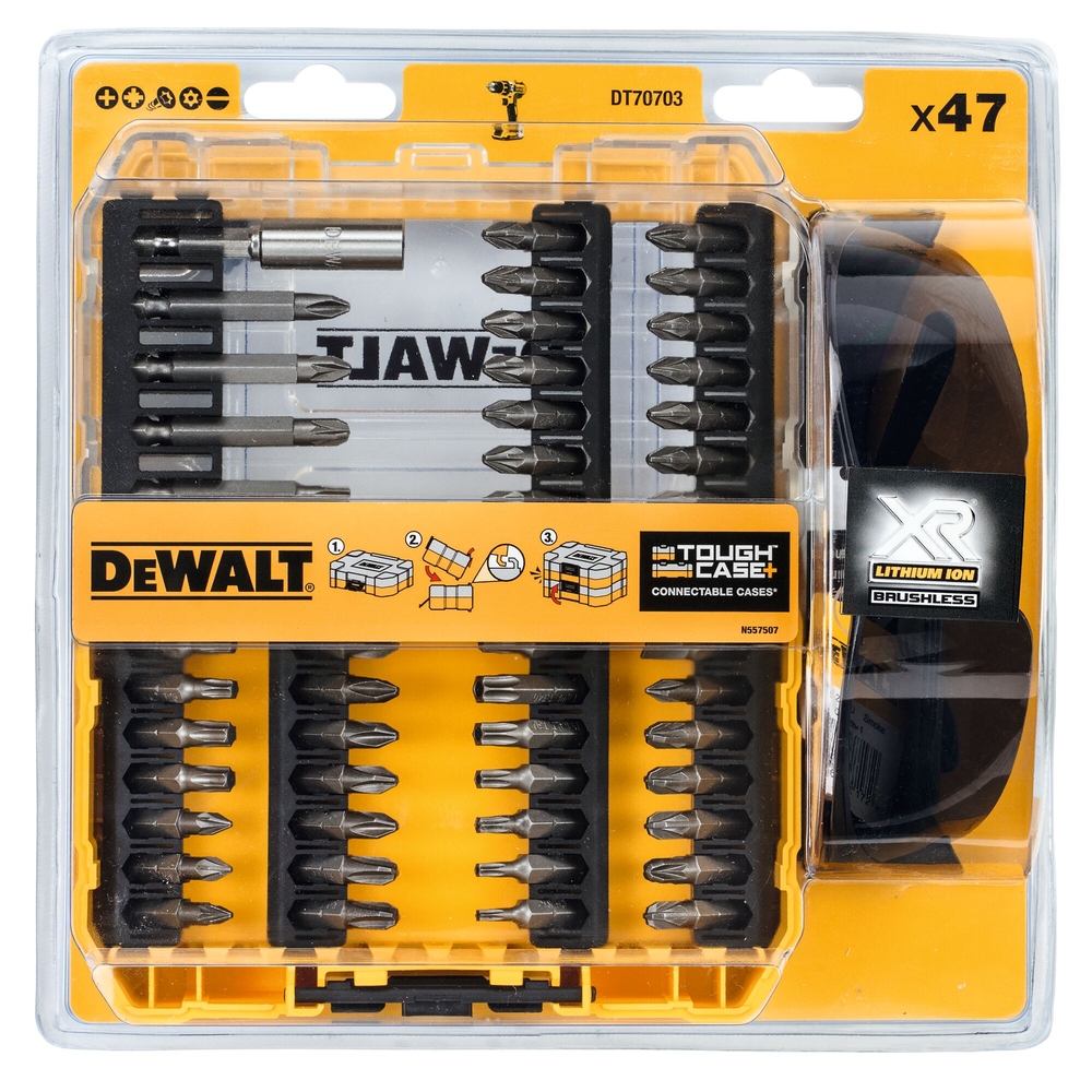 Petit coffret TOUGHCASE 47 pièces - DT70703-QZ - DEWALT