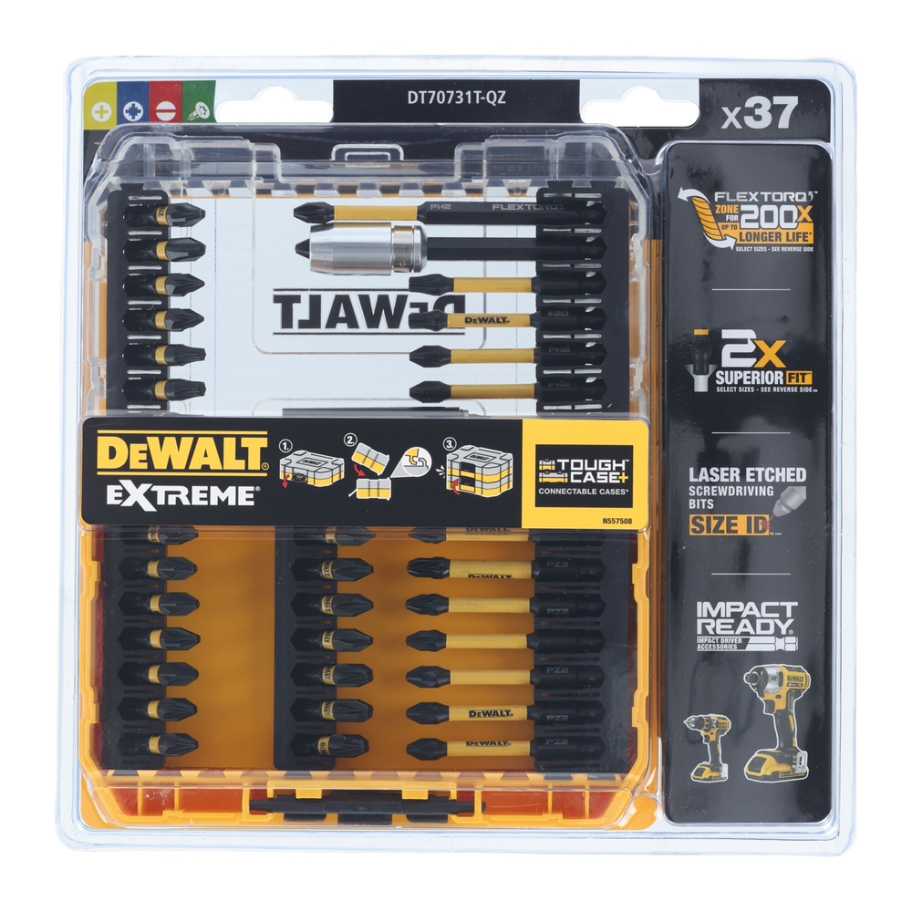 Petit coffret TOUGHCASE 37 pièces - DT70731T-QZ - DEWALT