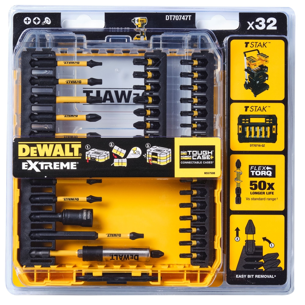 Petit coffret TOUGHCASE 38 pièces - DT70740T-QZ - DEWALT