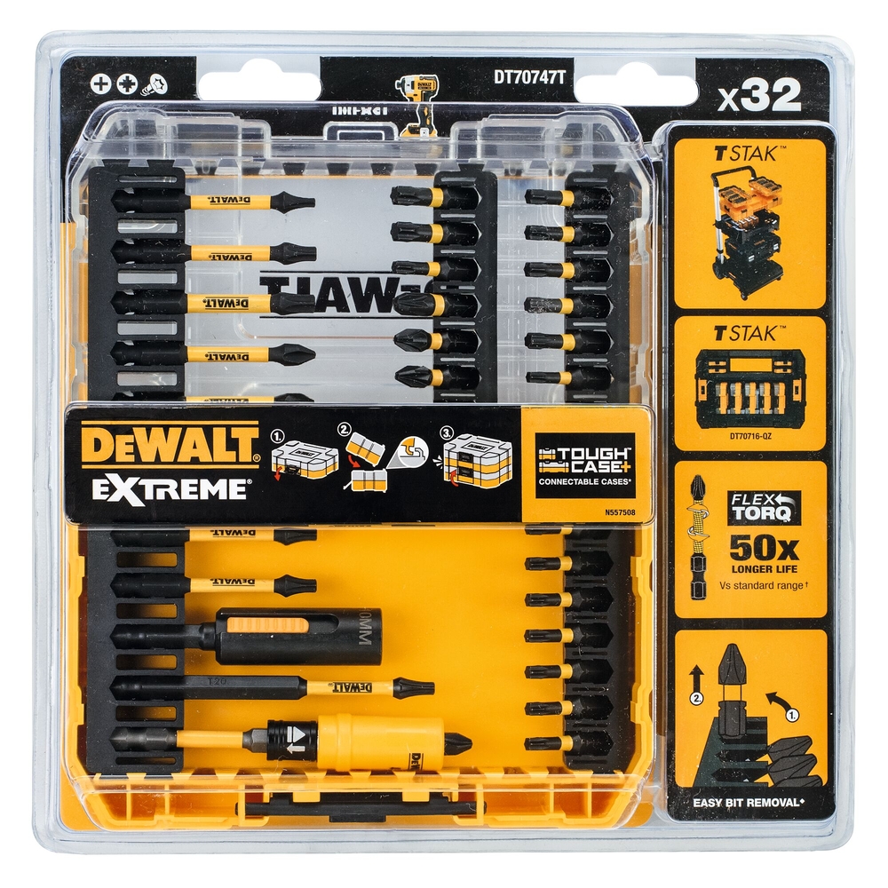 Petit coffret TOUGHCASE 32 pièces - DT70747T-QZ - DEWALT