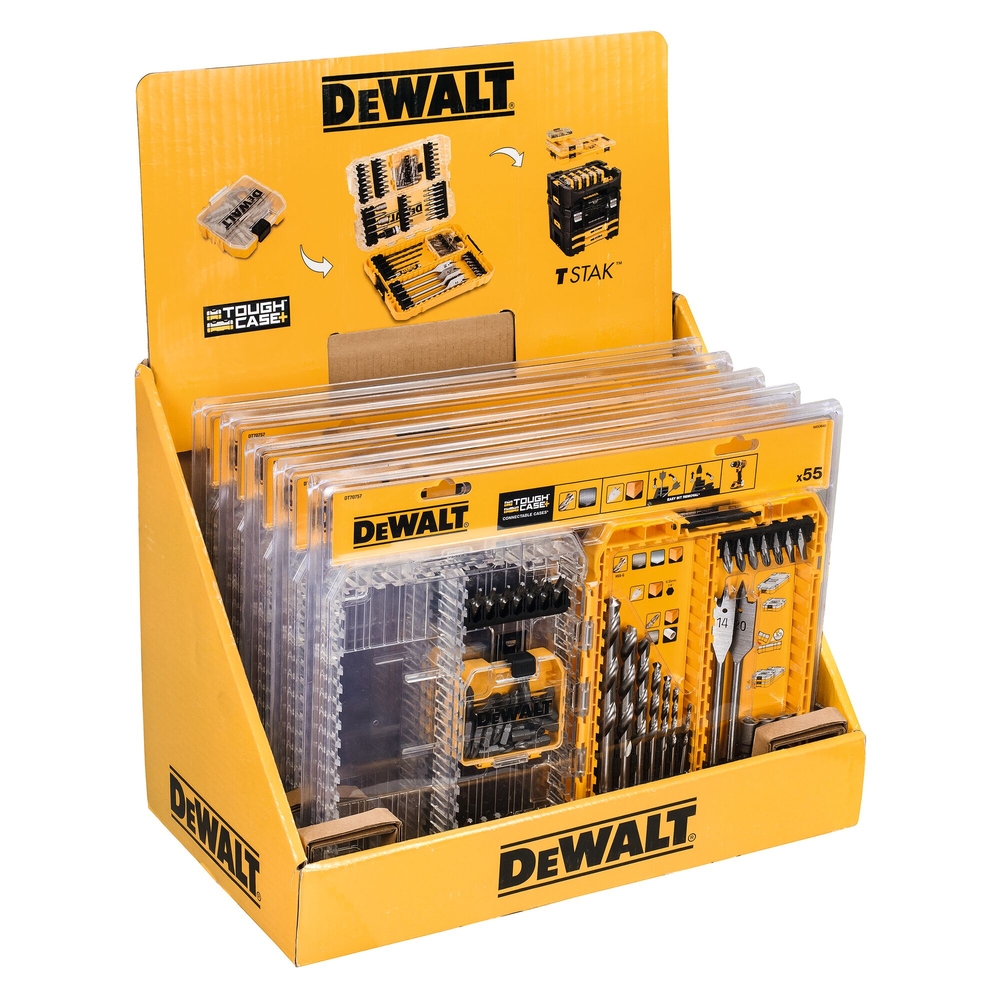 Moyen Coffret TOUGHCASE bois et métal 55 pièces - DT70757-QZ - DEWALT