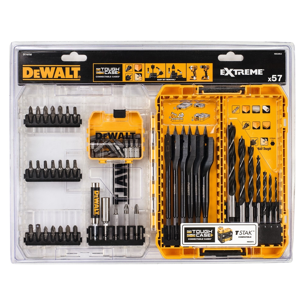 Moyen Coffret TOUGHCASE 57 pièces - DT70758-QZ - DEWALT