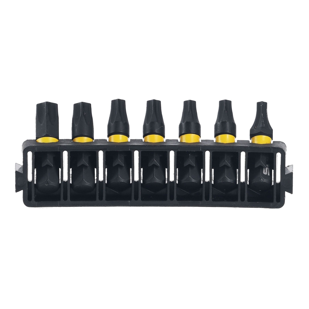 Barrette de 7 embouts de vissage Torx impact-torsion 25 mm - DT70816-QZ - DEWALT