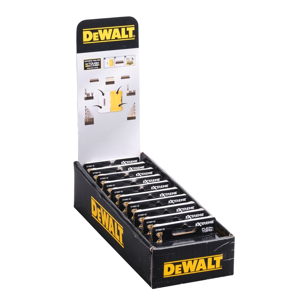 Barrette de 7 embouts de vissage Torx impact-torsion 25 mm - DT70816-QZ - DEWALT