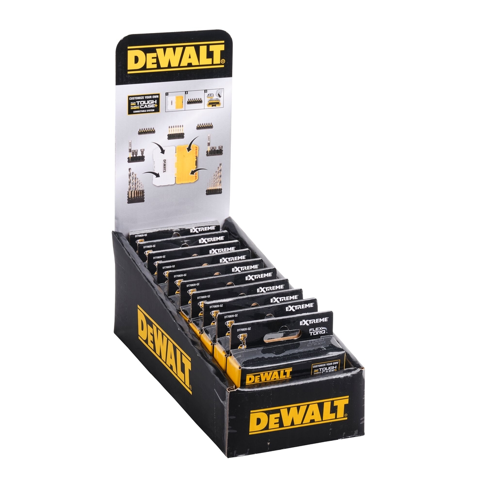 Barrette porte-embout torsion + douilles interchangeables Ø 8/10/13 mm - DT70827-QZ - DEWALT