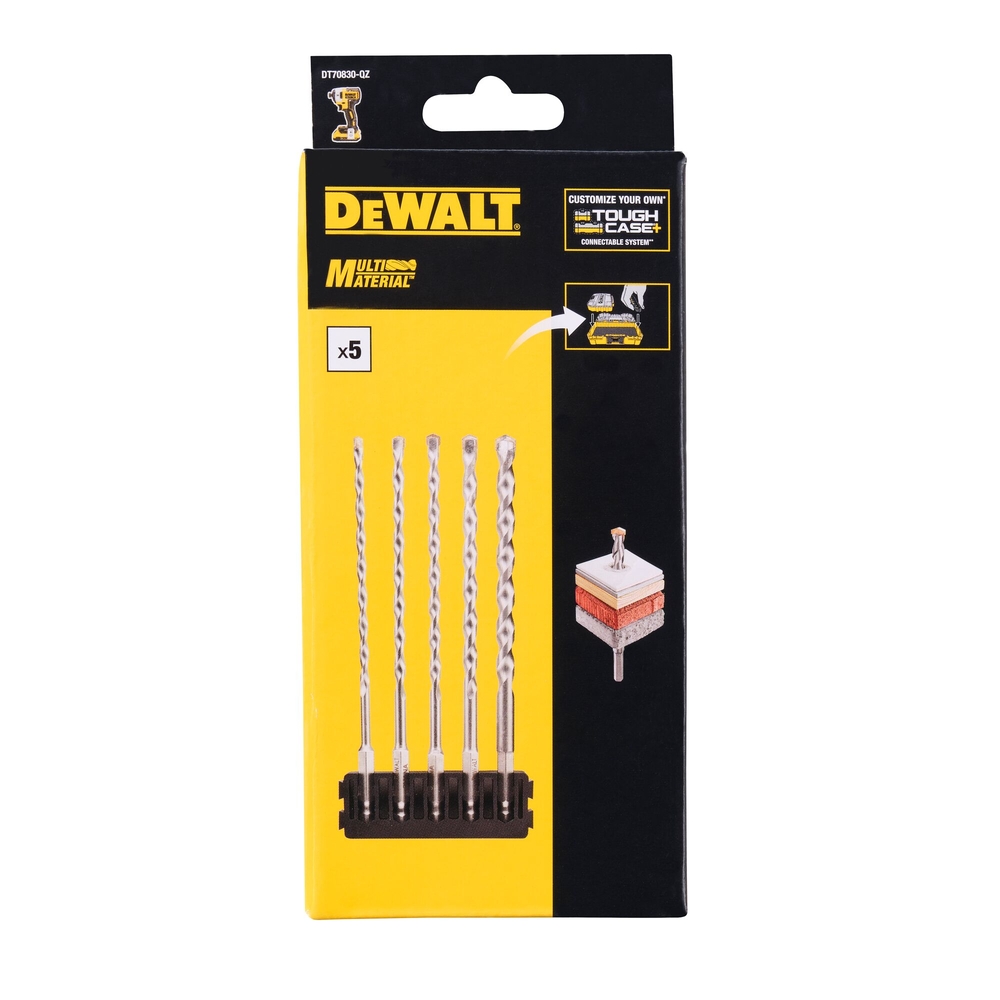 Barrette de 5 forets multi-matériaux à emmanchement hexagonal - DT70830-QZ - DEWALT