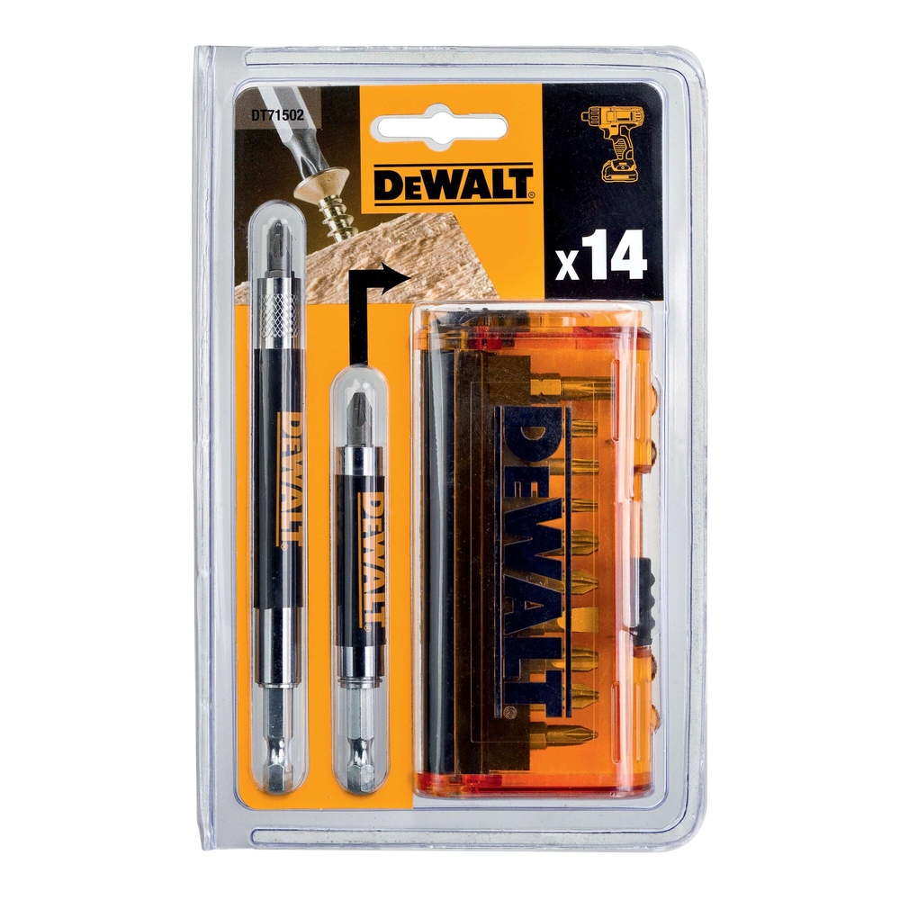 Coffret 14 pièces avec embouts - DT71502-QZ - DEWALT