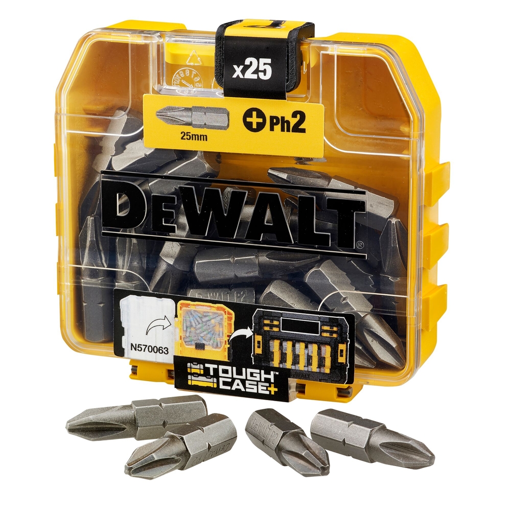 Boite de 25 embouts de vissage PH2 25 mm  - DT71522-QZ - DEWALT