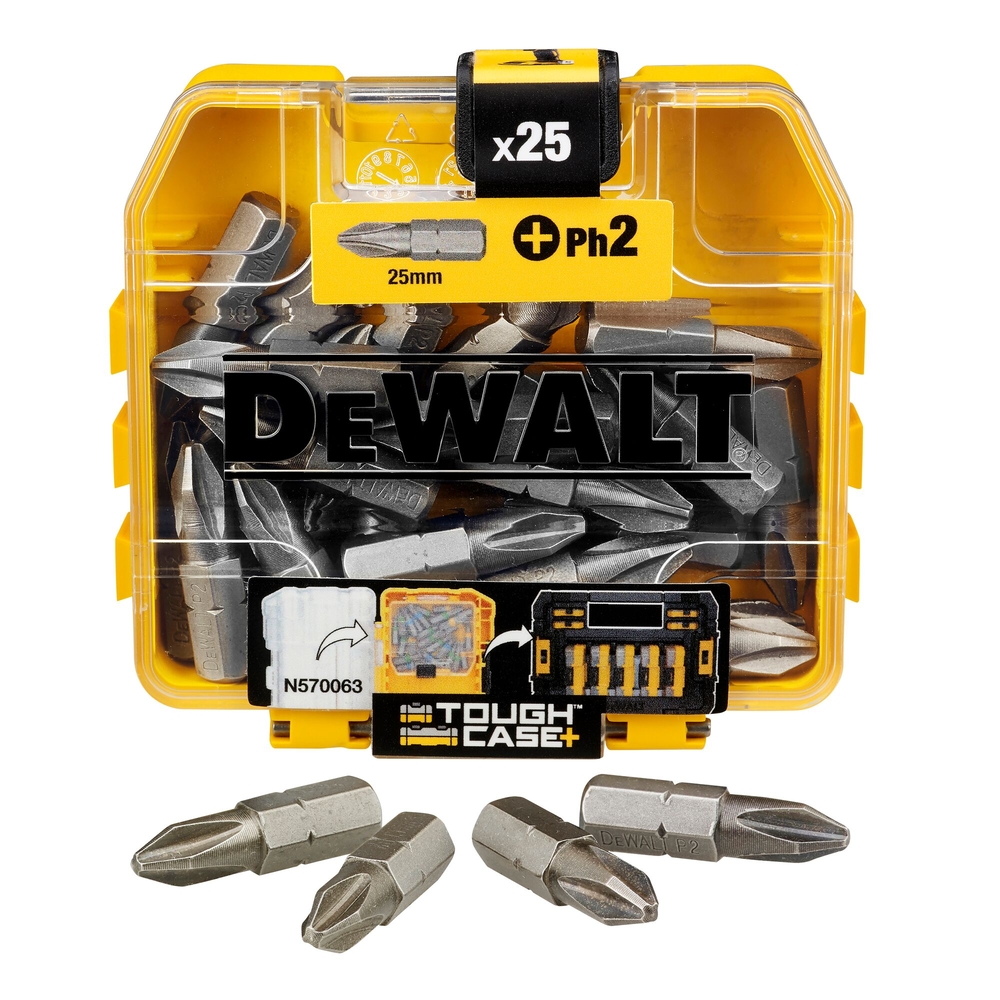 Boite de 25 embouts de vissage PH2 25 mm  - DT71522-QZ - DEWALT