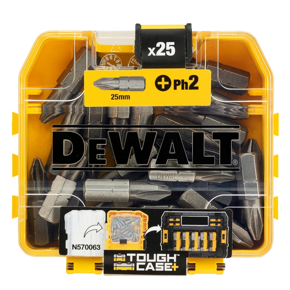 Boite de 25 embouts de vissage PH2 25 mm  - DT71522-QZ - DEWALT