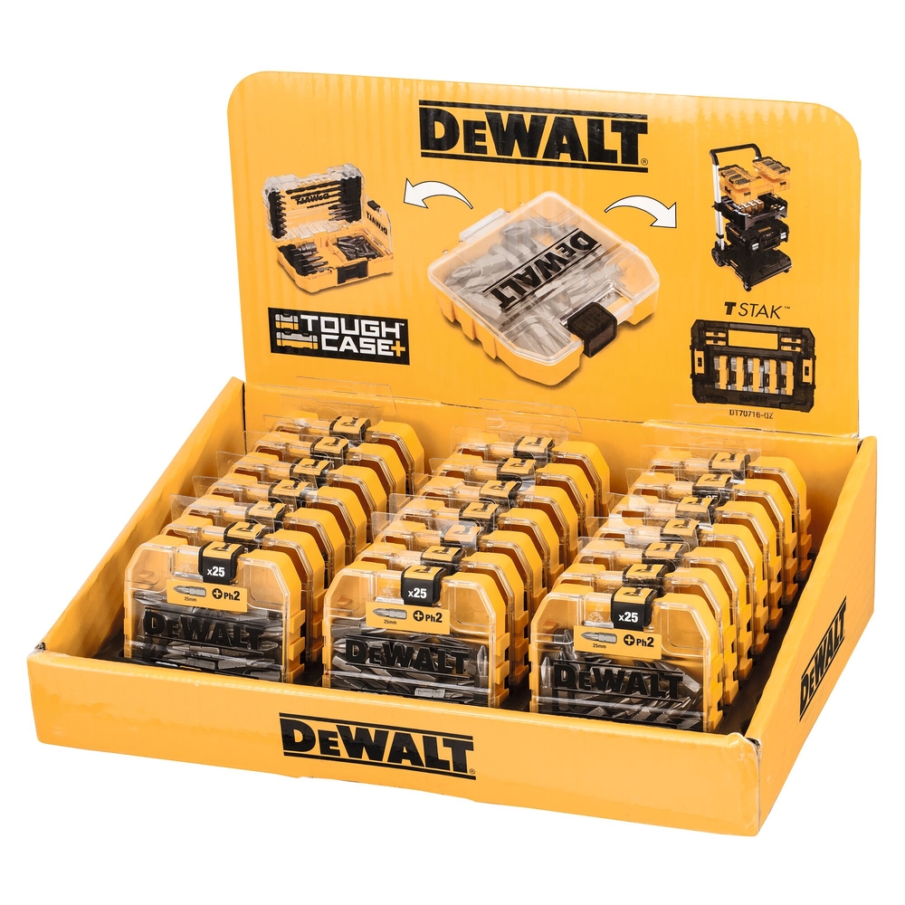 Boite de 25 embouts de vissage PH2 25 mm  - DT71522-QZ - DEWALT