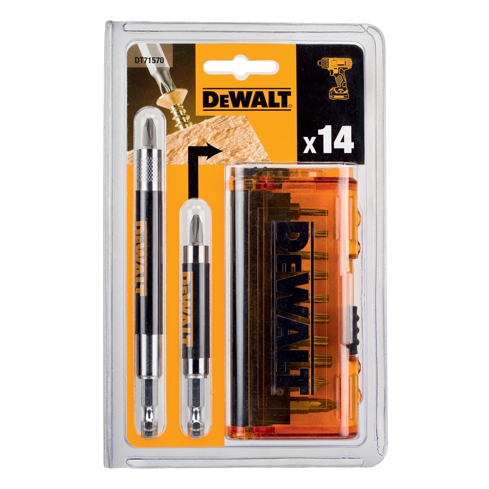 Coffret 14 pièces avec embouts - DT71570-QZ - DEWALT
