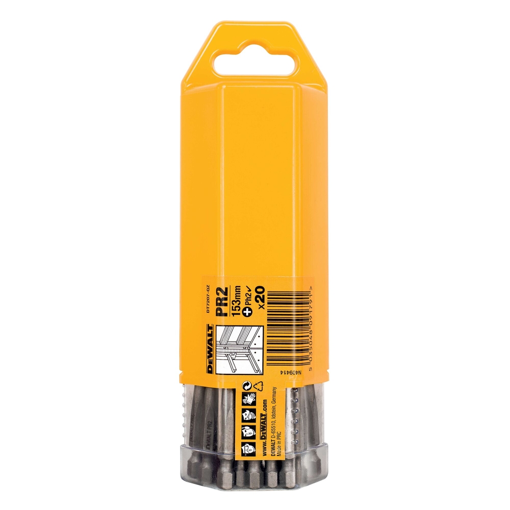 20 porte-embouts de vis en bande 153 mm - DT7207-QZ - DEWALT