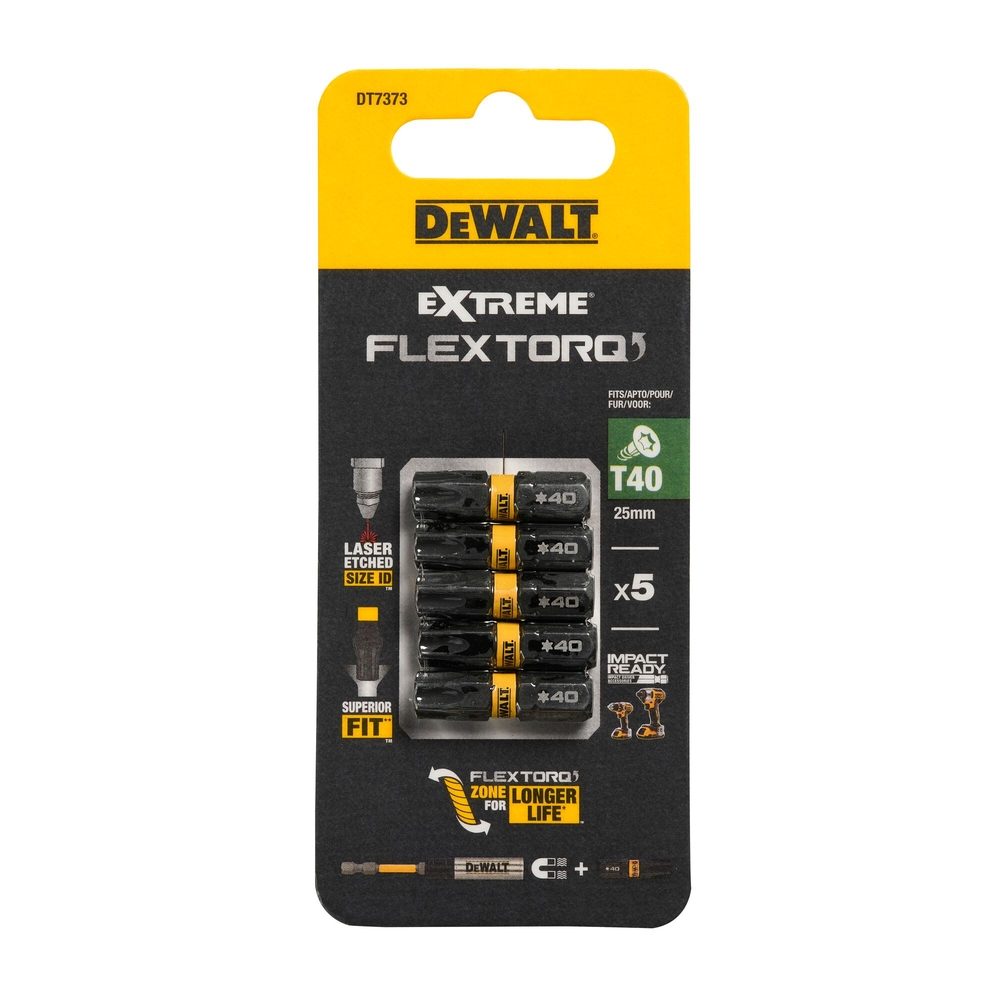 Embout impact-torsion 25 mm T40 - DT7373-QZ - DEWALT