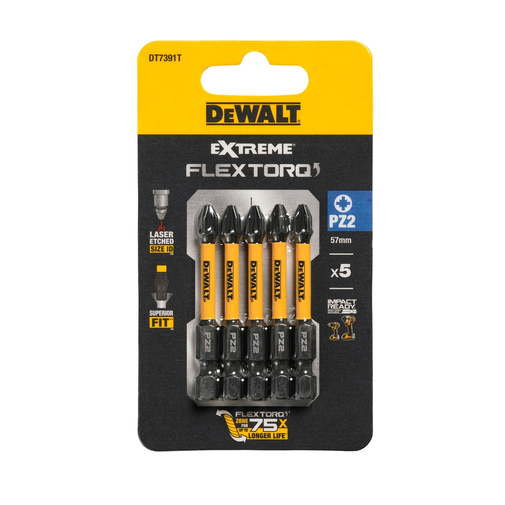 Embout Flextorq 57 mm PZ2 - DT7391T-QZ - DEWALT