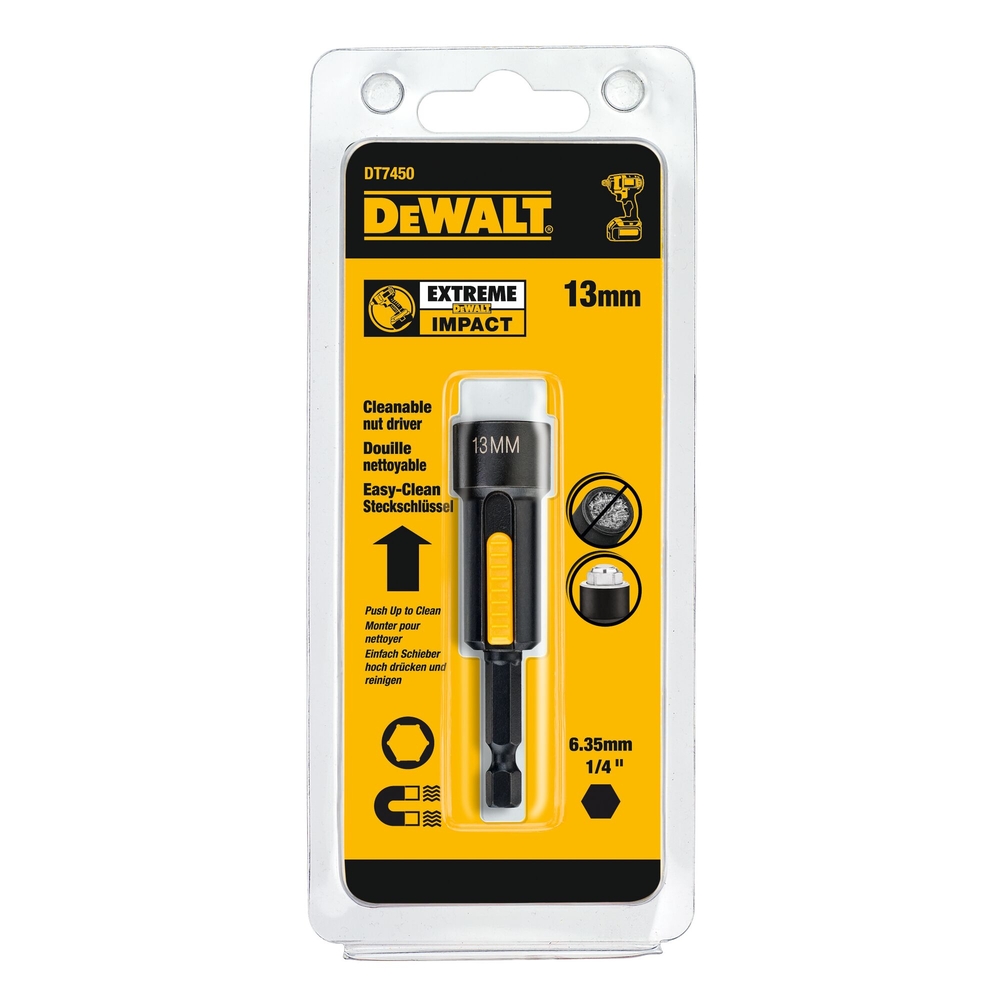 Porte-embout nettoyable Extreme impact 13 mm - DT7450-QZ - DEWALT