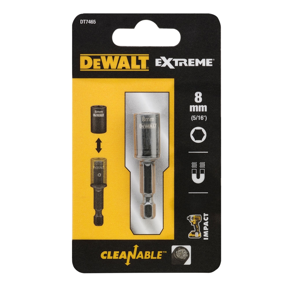 Douille interchangeable longueur 49 mm diamètre 8 mm emmanchement 1/4 - DT7465-QZ - DEWALT