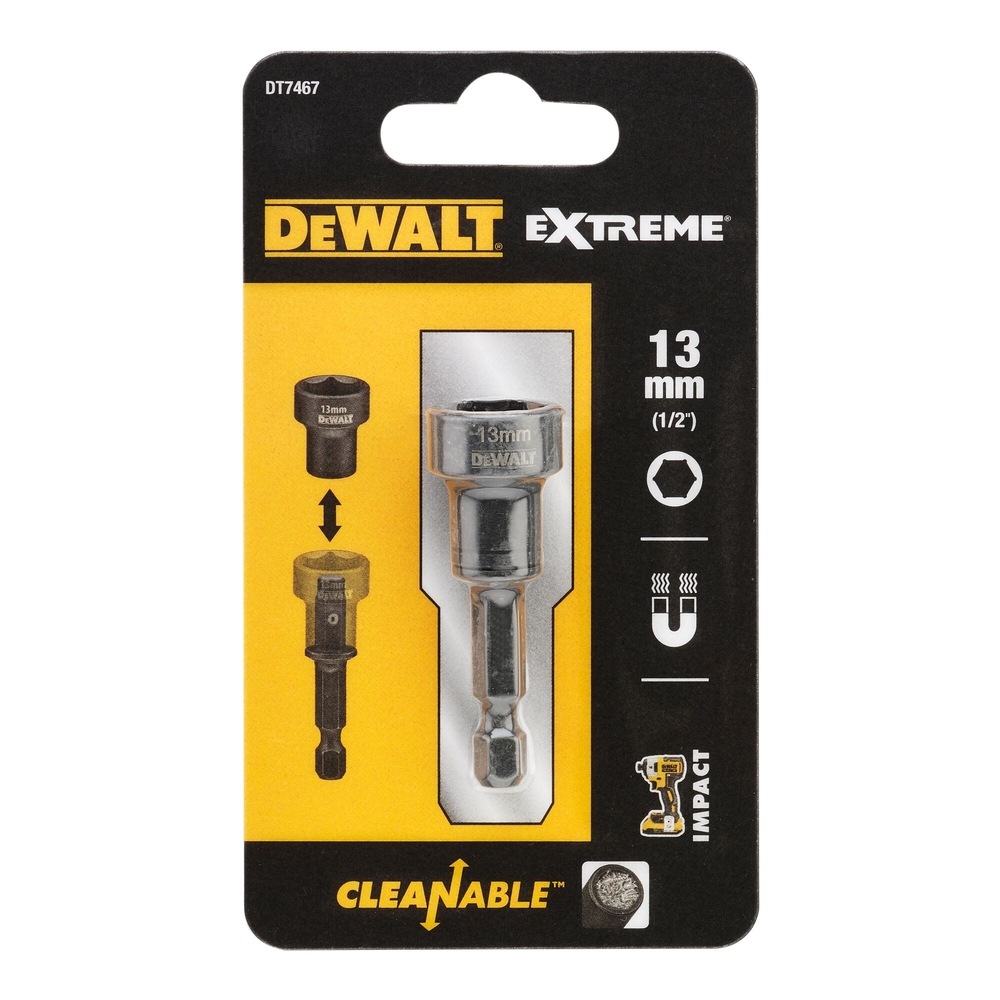 Douille interchangeable longueur 49 mm diamètre 13 mm emmanchement 1/4 - DT7467-QZ - DEWALT