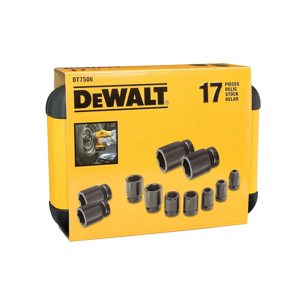 Coffret de 16 douilles à choc avec adaptateur - DT7506-QZ - DEWALT