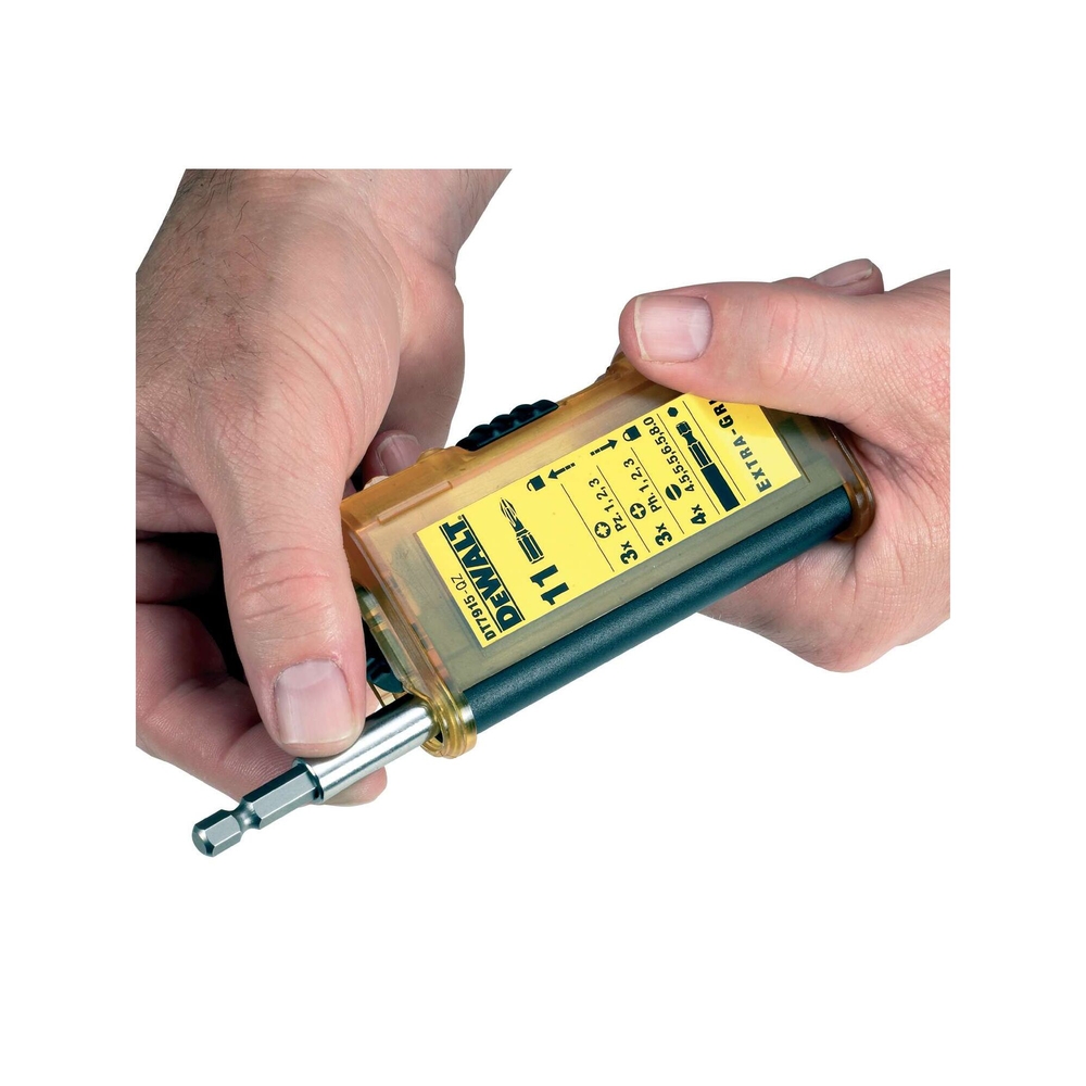 Coffret de vissage 11 pièces avec embouts + porte-embouts magnétique - DT7915-QZ - DEWALT