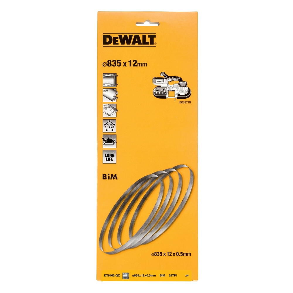 Lame pour scie à ruban 18V 24TPI - coupe fine de 3,97mm d'épaisseur largeur 12mm - DT8462-QZ - DEWALT