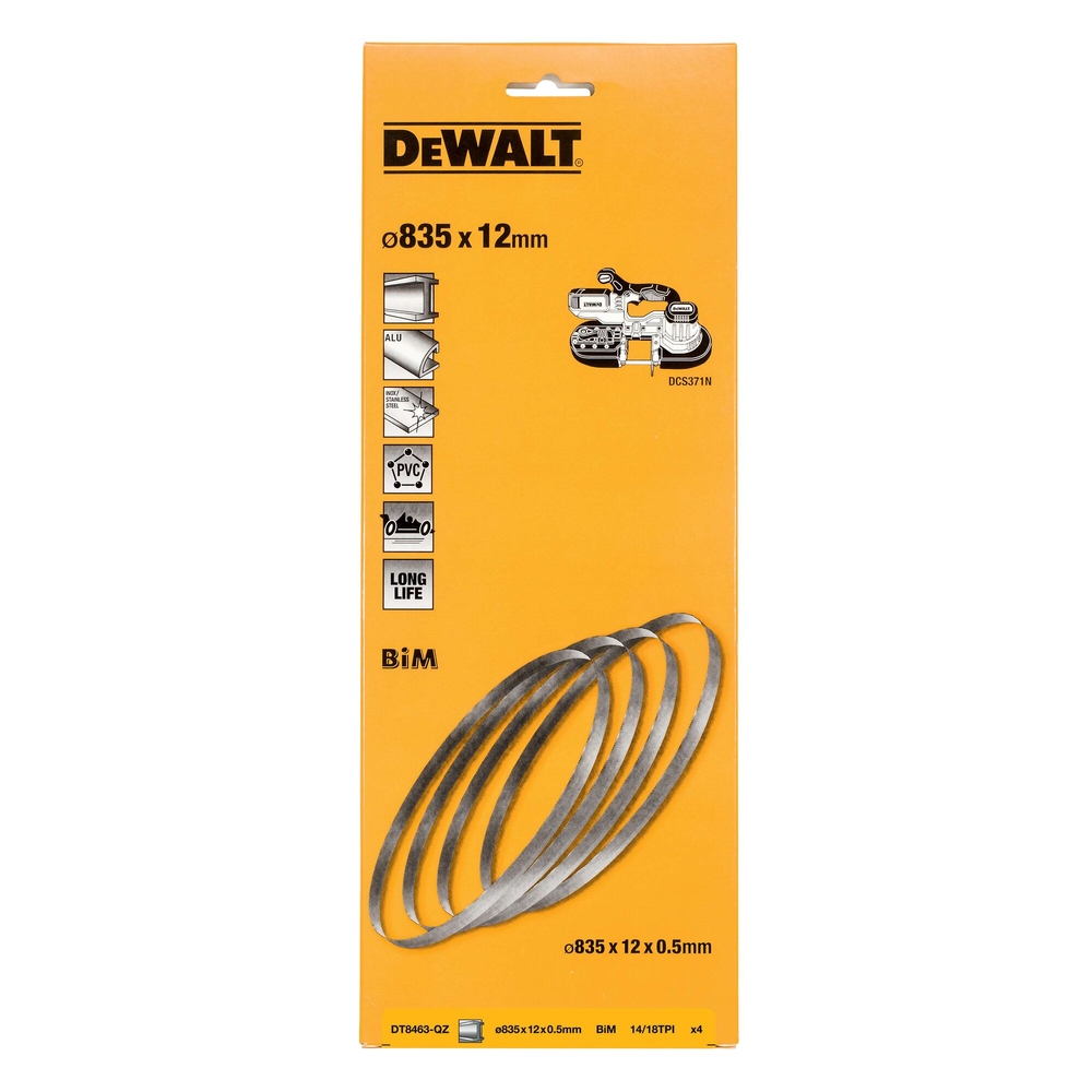 Lame pour scie ruban 18V DCS371N 14/18 TPI - coupe de 6,35 à 9,5 mm largeur 12mm - DT8463-QZ - DEWALT