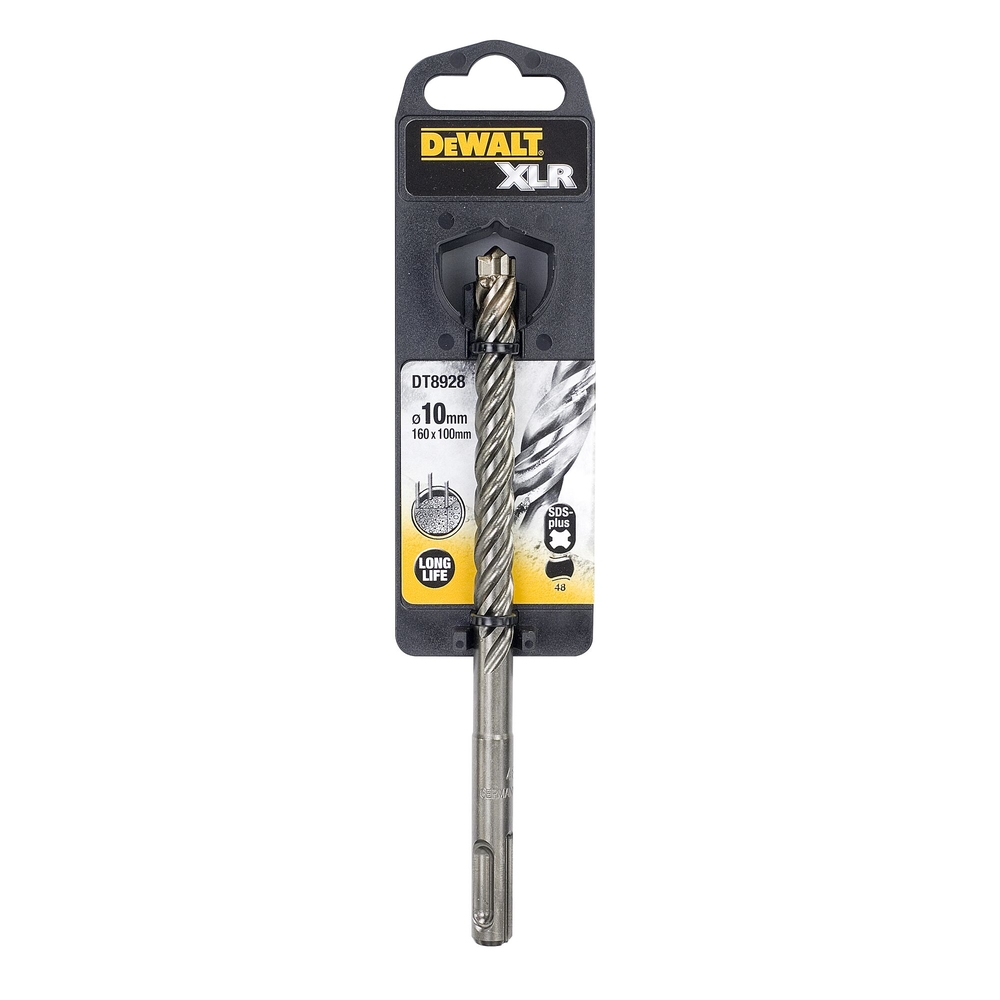 Foret béton SDS-Plus carbure XLR 4 taillants 10 x 100 x 160 mm - DT8928-QZ - DEWALT