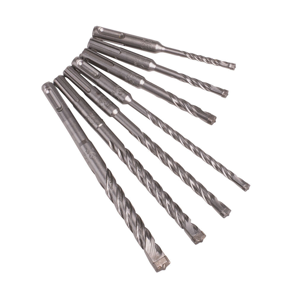 Coffret de 7 forets SDS-Plus carbure XLR diamètre : 5, 6 (x2), 8 (x2), 10, 12 mm - DT8976-QZ - DEWALT