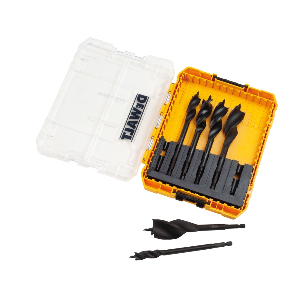 Coffret TOUGHCASE de 6 mèches à bois 3 pointes Extreme - DT90238-QZ - DEWALT