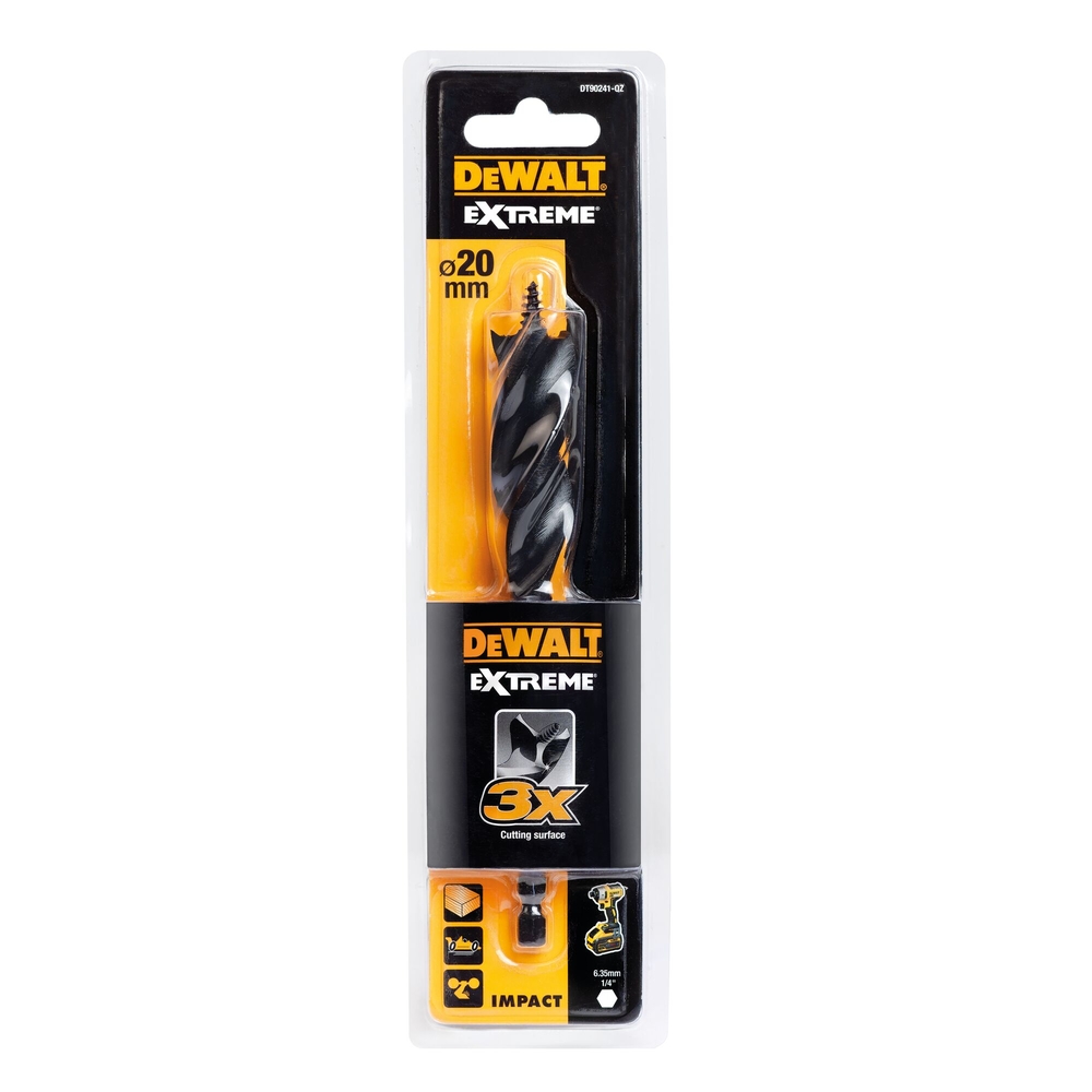 Mèche à bois 3 pointes Extreme 20 x 152 mm - DT90241-QZ - DEWALT