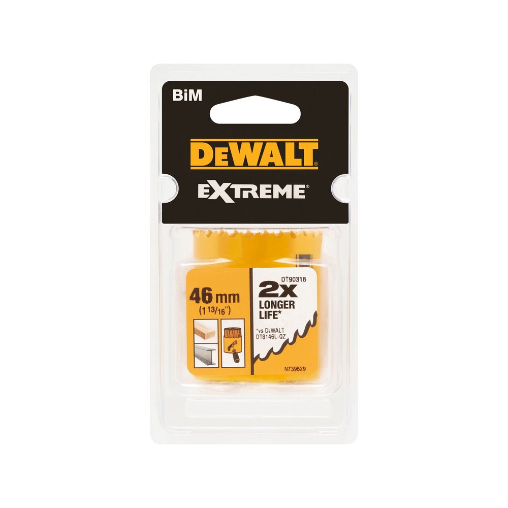 Scie cloche BiM 46 x 40 mm - DT90316-QZ - DEWALT