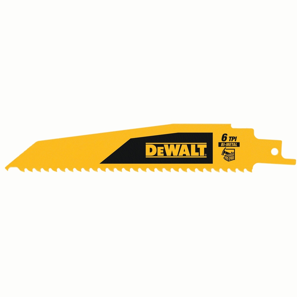 Lame de scie sabre démolition pour le bois 152 mm / 6TPI - DT90380-QZ - DEWALT