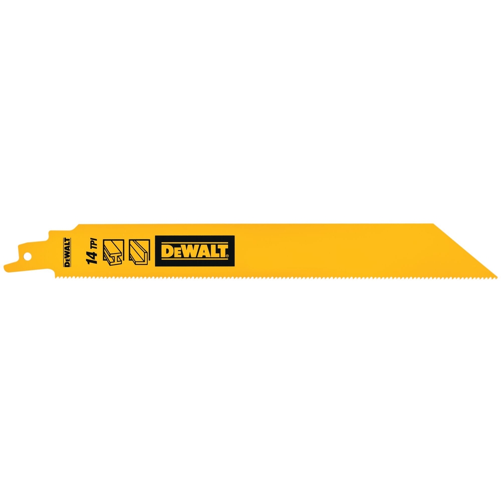 Lame de scie sabre BiM pour la coupe du métal épais 228 mm / 14TPI - DT90387-QZ - DEWALT