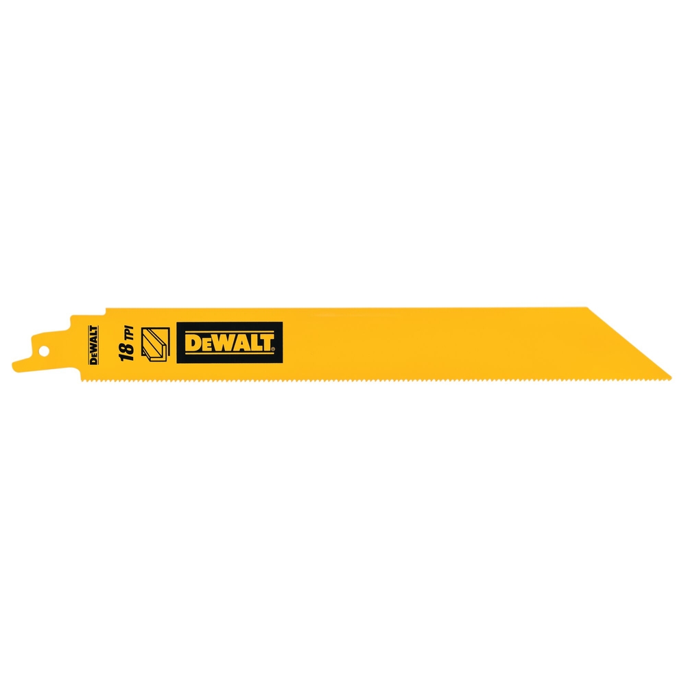 Lame de scie sabre BiM pour la coupe du métal épais 228 mm / 18TPI - DT90388-QZ - DEWALT