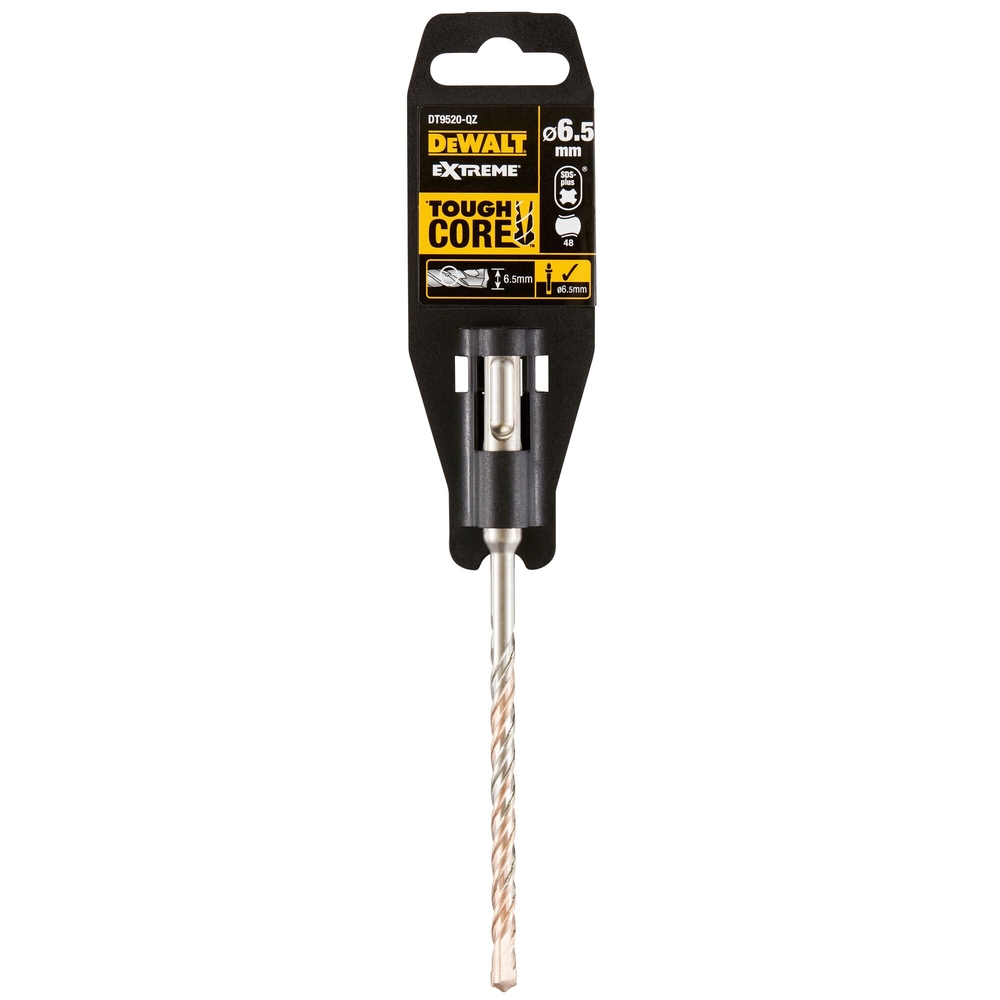 Foret béton SDS-Plus carbure Extreme 2 taillants 6,5 x 100 x 160 mm - DT9520-QZ - DEWALT