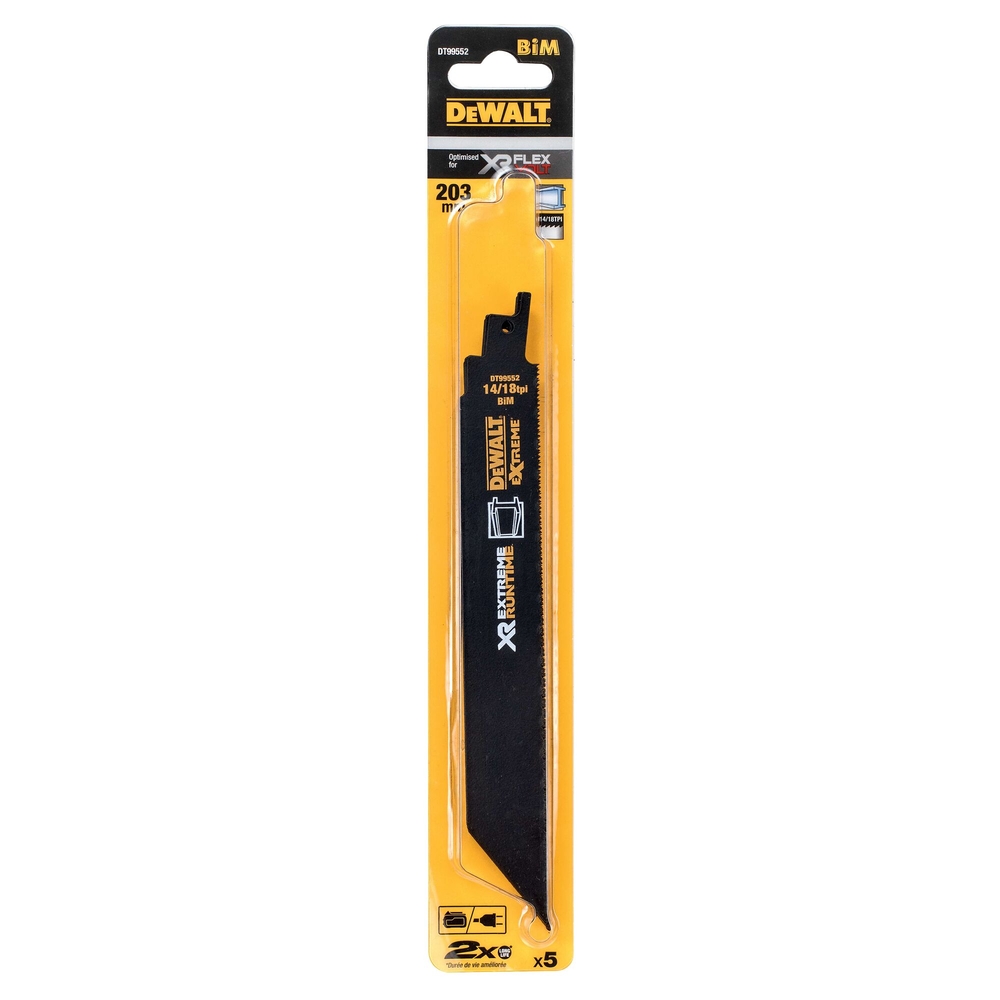 Lame de scie sabre XR Runtime pour la coupe du métal 230 mm - DT99552-QZ - DEWALT