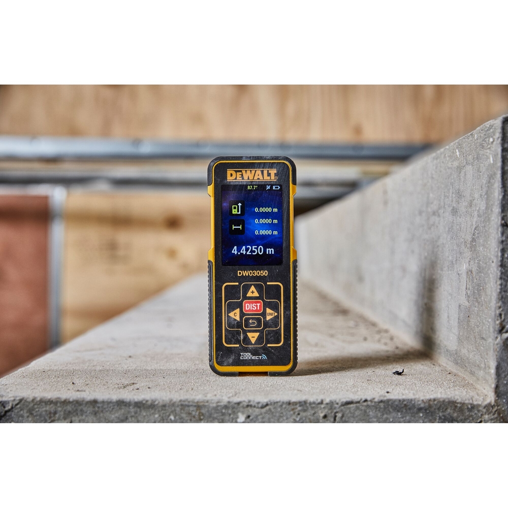 Mesure laser 50 m Bluetooth - étui, 3 piles AAA - DW03050-XJ - DEWALT