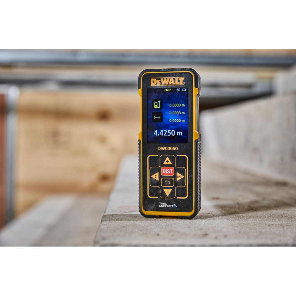 Mesure laser 50 m Bluetooth - étui, 3 piles AAA - DW03050-XJ - DEWALT