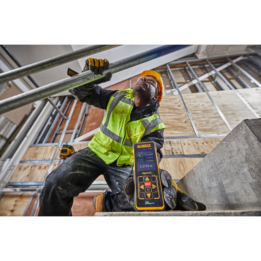 Mesure laser 100 m Bluetooth - étui, 3 piles AAA - DW03101-XJ - DEWALT