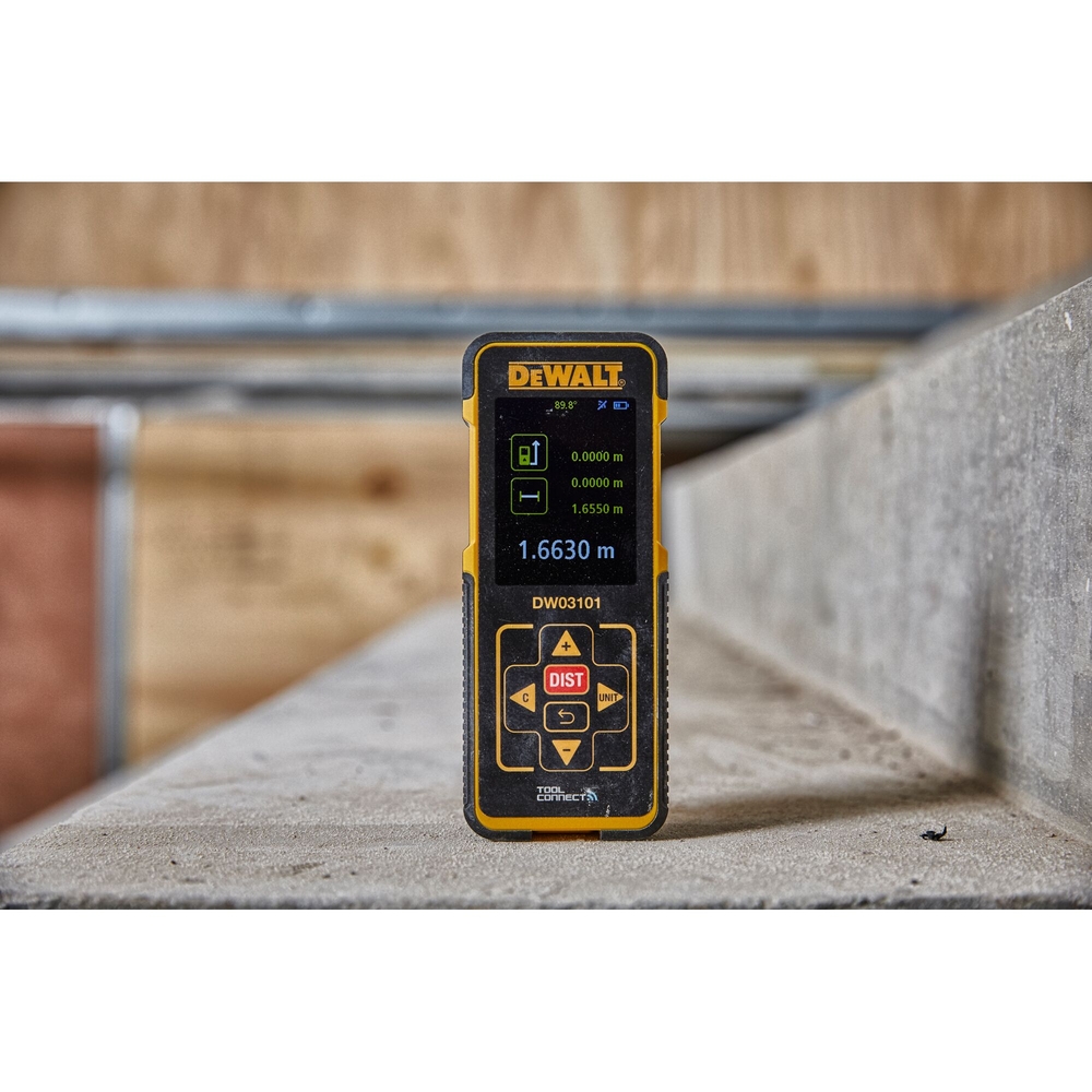 Mesure laser 100 m Bluetooth - étui, 3 piles AAA - DW03101-XJ - DEWALT
