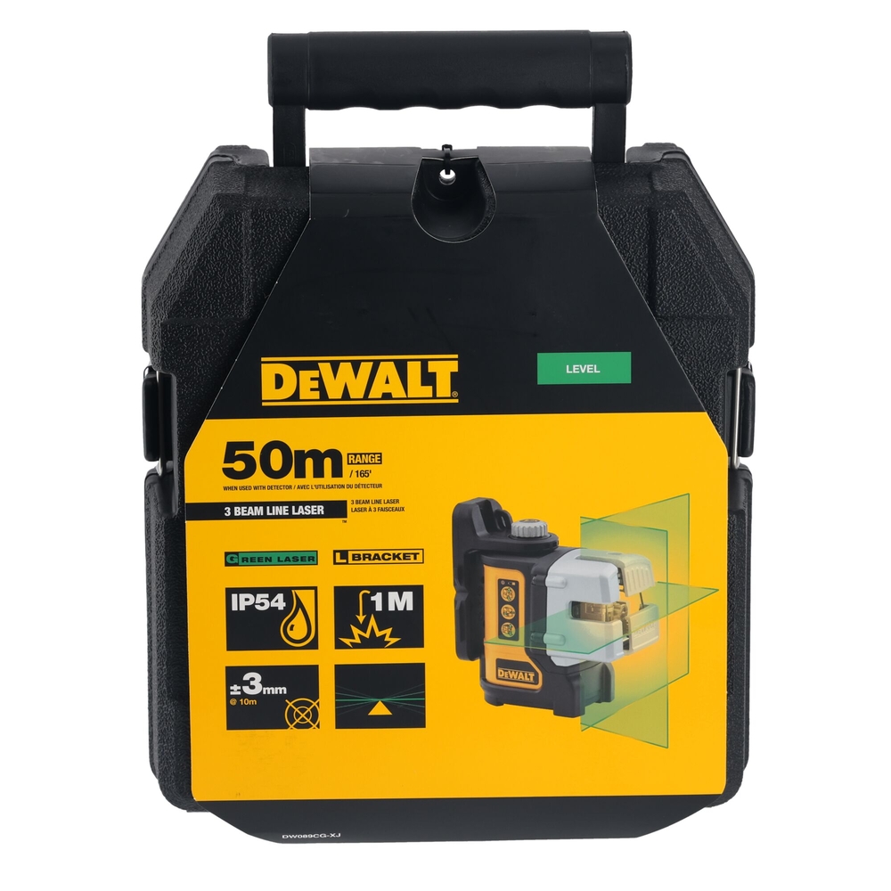 Niveau laser multilignes 3 faisceaux verts - DW089CG-XJ - DEWALT