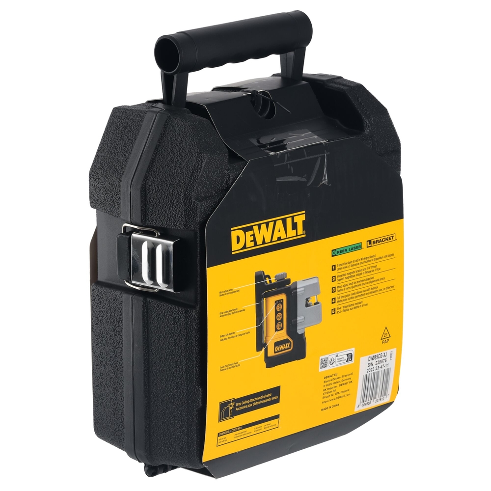 Niveau laser multilignes 3 faisceaux verts - DW089CG-XJ - DEWALT