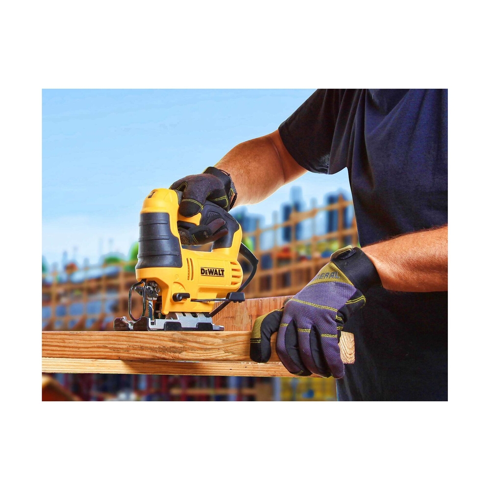 Scie sauteuse 650 W à poignée supérieure - semelle anti-rayure - DWE349-QS - DEWALT