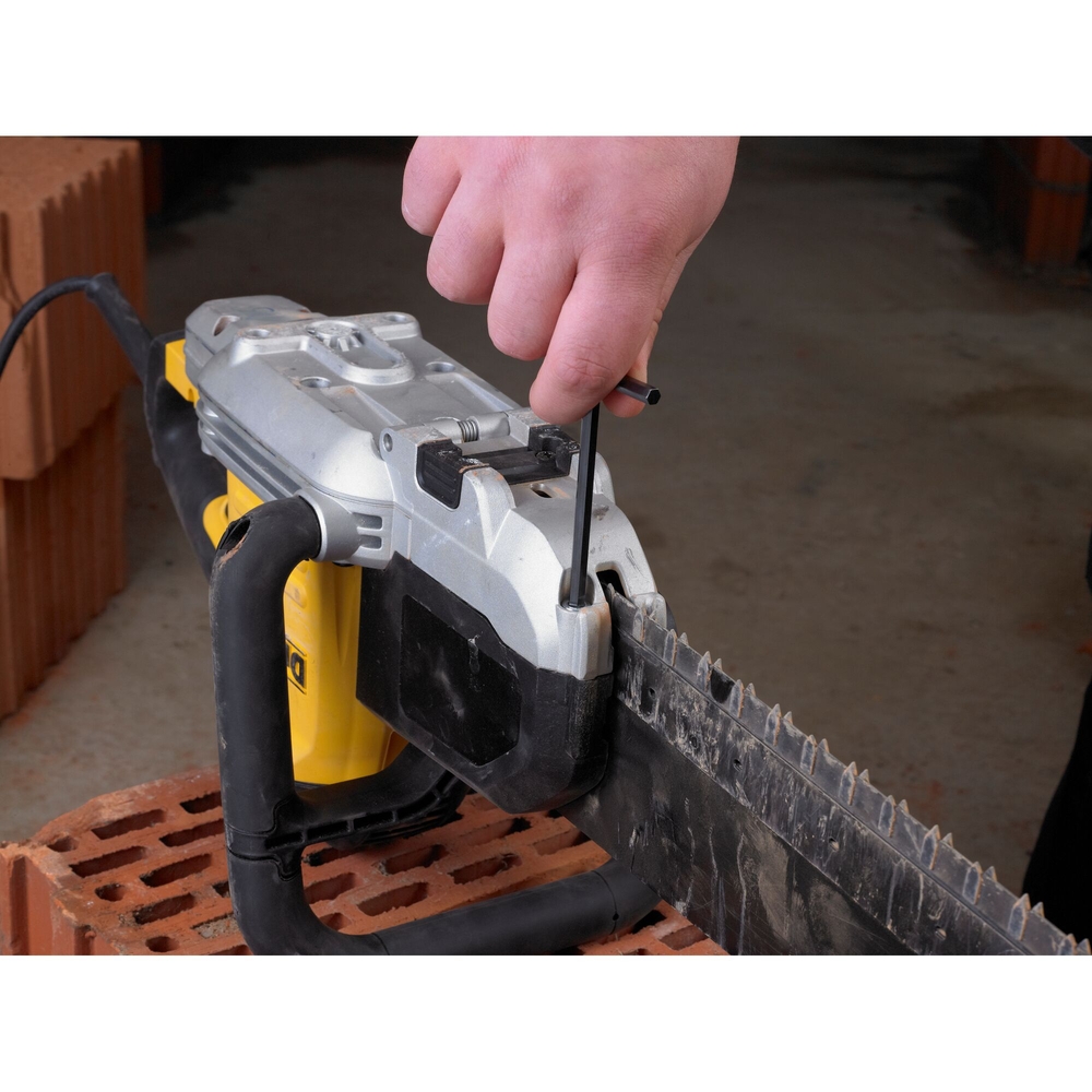 Scie ALLIGATOR© 1600 W 295 mm - jeu de lames universelles, clé Allen - DWE396-QS - DEWALT
