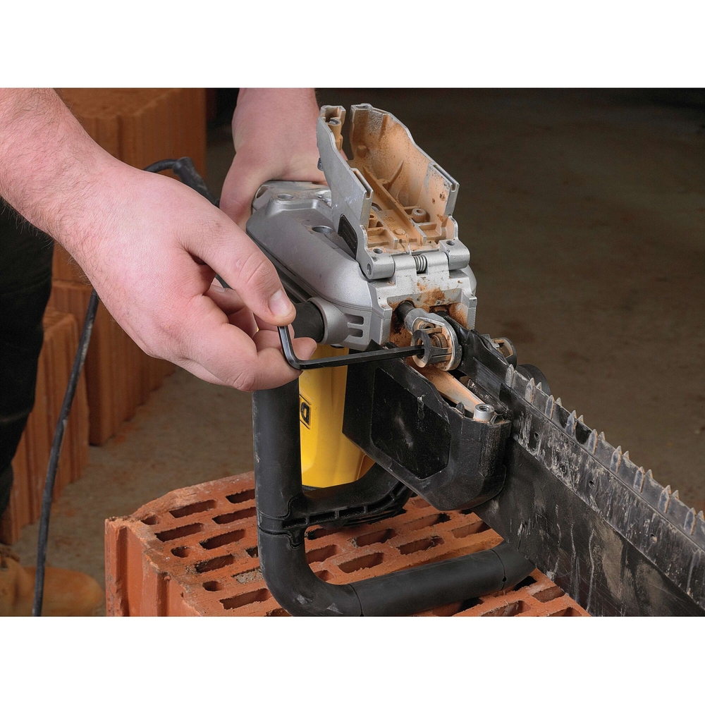 Scie ALLIGATOR© 1700 W 430 mm - lame pour les briques de forte densité - DWE398-QS - DEWALT
